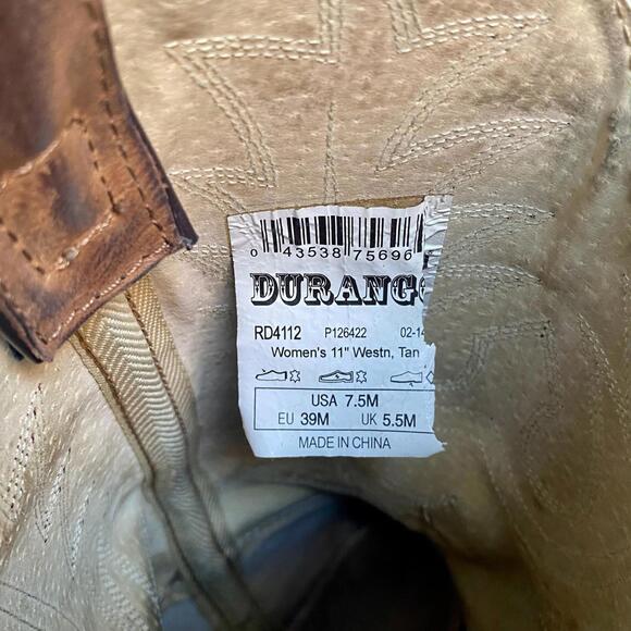 90's Durango Distressed Cowboy Boots - Picture 5 of 6